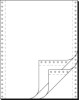 "DIN-Computerpapier  3fach  12""x240 mm (A4 hoch)  längsperforiert  600 Sätze"