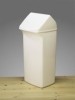 Abfallbehälter m. Deckel DURABIN FLIP 40 - weiß