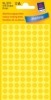 3013 Markierungspunkte  Ø“ 8 mm  4 Blatt/416 Etiketten  gelb