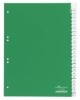 Register  Hartfolie  blanko  grün  DIN A4  215/230 x 297 mm  25 Blatt
