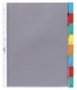 Hüllenregister  Folie  blanko  transparent  DIN A4  250 x 302 mm  8 Blatt