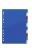 Register  PP  blanko  farbiger Verlauf  DIN A4  210/220 x 297 mm  10 Blatt