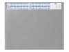 Schreibunterlage mit Jahreskalender  PVC  650 x 520 mm  2 mm  grau
