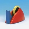 Tischabroller für Klebefilm tesa Easy Cut   66 m x 25 mm  rot-blau Abroller