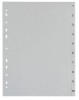 Zahlenregister aus Kunststoff -   A4  12 Blatt  Taben 1-12