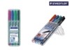 Feinschreiber Universalstift Lumocolor non-permanent  F  STAEDTLER Box mit 4 Farben