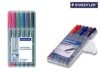 Feinschreiber Universalstift Lumocolor non-permanent  F  STAEDTLER Box mit 6 Farben