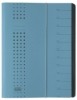 Ordnungsmappe chic  Karton (RC)  450 g/qm  A4  12 Fächer  blau