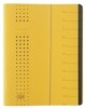 Ordnungsmappe chic  Karton (RC)  450 g/qm  A4  12 Fächer  gelb