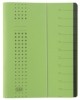 Ordnungsmappe chic  Karton (RC)  450 g/qm  A4  12 Fächer  grün