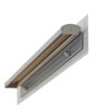 Flipchartblockhalter für Magnettafel  magnethaftend  70 x 5 5 cm  grau