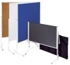 Moderationstafel ECO  120 x 150 cm  blau/Filz  blau/Filz  einteilig