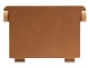 Stützplatte für Holz-Karteikästen und Tröge  DIN A5 quer  Metall  braun