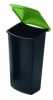 Abfalleinsatz MONDO mit Deckel  3 Liter  schwarz-grün