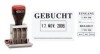 Datum-Plattenstempel - GEBUCHT + 4 mm Datum