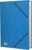 Konferenz- und Ordnungsmappe mit Gummizug  9 Fächer  blau