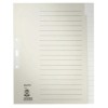 Blanko-Register Tauenpapier  Überbreit - A4  20 Blatt  grau