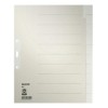 Blanko-Register Tauenpapier  Überbreit - A4  10 Blatt  grau