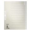 Blanko-Register Tauenpapier  Überbreit - A4  12 Blatt  grau