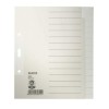 Blanko-Register Tauenpapier  Überbreit - A5  15 Blatt  grau
