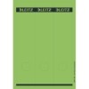 PC-beschriftbare Rückenschilder selbstklebend  Papier  lang  breit  75 Stück  grün