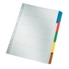Blanko-Register 160 g/qm Karton - A4  5 Blatt  Taben 5-farbig