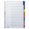 Blanko-Register 160 g/qm Karton - A4  10 Blatt  Taben 10-farbig