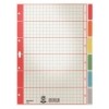 Blanko-Register 230 g/qm Karton  farbig bedruckt - A4  6 Blatt