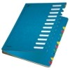 Deskorganizer Color 1-12  12 Fächer  Karton  blau