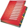 Deskorganizer Color 1-24  24 Fächer  Karton  rot