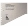 Staffel-Trennblätter - A4 Überbreite  grau  100 Stück