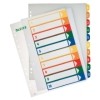 Plastikregister bedruckbar  A4  PP  10 Blatt  farbig