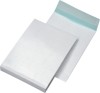 Faltentaschen C4 fadenverstärkt  ohne Fenster  mit 40 mm-Falte und Klotzboden  140 g/qm  weiß  100 Stück
