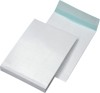 Faltentaschen B4 fadenverstärkt  ohne Fenster  mit 40 mm-Falte und Klotzboden  140 g/qm  weiß  100 Stück
