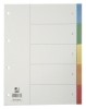 Blanko-Register aus buntem Kunststoff - A4  5 Blatt  Taben 5-farbig