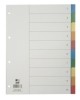 Blanko-Register aus buntem Kunststoff - A4  10 Blatt  Taben 2x 5-farbig