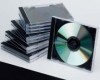 CD-Boxen Standard - Hardbox für 1 CD/DVD  transparent/schwarz  Packung mit 10 Stück