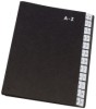 Pultordner Hartpappe - A - Z  24 Fächer  Farbe schwarz