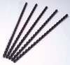 Plastik-Binderücken  6 mm  für 25 Blatt  schwarz  100 Stück