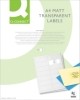 Transparente Etiketten  Inkjet - 45 7x21 2 mm  transparent  1200 Stück/25