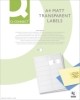 Transparente Etiketten  Inkjet - 63 5x29 6 mm  transparent  675 Stück/25